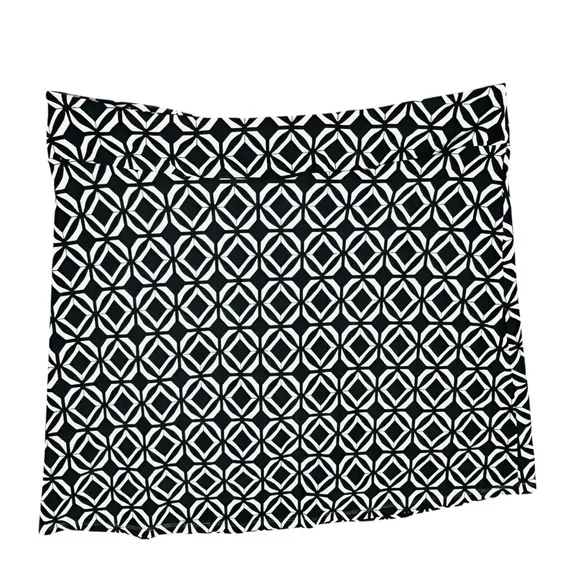 Anthony’s Resort By Lulu-B Geo Skirt Skort UPF 50+ Bottom/Slit/Zip Pull On 1X - Picture 4 of 10